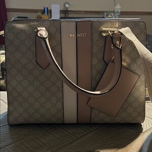 Nine West Tan and Pink Medium Bag